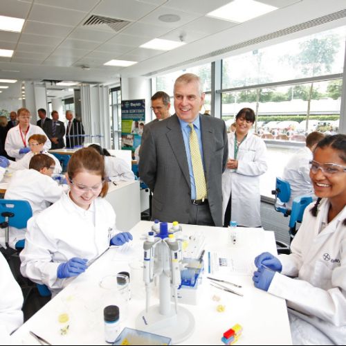 Bayer Scienec visit with HRH Prince Andrew, Duke of York